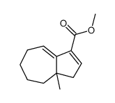 3a-Methyl-3,3a,4,5,6,7-hexahydro-azulene-1-carboxylic acid methyl ester结构式