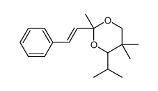 2,5,5-trimethyl-2-(2-phenylethenyl)-4-propan-2-yl-1,3-dioxane结构式