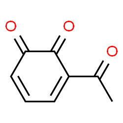 3,5-Cyclohexadiene-1,2-dione, 3-acetyl- (9CI) Structure