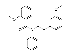 2-methoxy-N-(3-methoxyphenethyl)-N-phenylbenzamide结构式