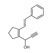 (E)-1-(2-styrylcyclopent-1-enyl)-prop-2-yn-1-ol Structure