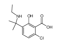 3-(α-ethylamino-isopropyl)-6-chloro-2-hydroxy-benzoic acid Structure