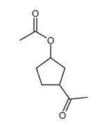 1-(3-acetoxy-cyclopentyl)-ethanone Structure