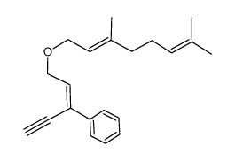 [(Z)-3-((E)-3,7-dimethyl-octa-2,6-dienyloxy)-1-ethynyl-propenyl]benzene Structure