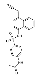 N-acetyl-sulfanilic acid-(4-thiocyanato-[1]naphthylamide) Structure