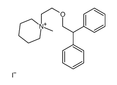 1-[2-(2,2-diphenylethoxy)ethyl]-1-methylpiperidin-1-ium,iodide Structure