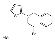 N-benzyl-N-(2-bromoethyl)thiophen-2-amine,hydrobromide结构式