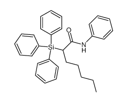 N-phenyl-2-(triphenylsilyl)heptanamide Structure