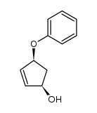 (+/-)-cis-4-phenyloxy-2-cyclopenten-1-ol结构式