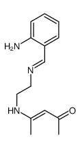 4-[2-[(2-aminophenyl)methylideneamino]ethylamino]pent-3-en-2-one Structure