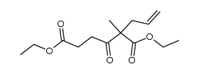 Diethyl 2-allyl-2-methyl-3-oxohexanedioate Structure