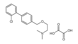 Ethanamine, 2-((2'-chloro(1,1'-biphenyl)-4-yl)methoxy)-N,N-dimethyl-, ethanedioate结构式