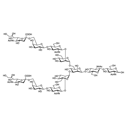 Neu5Acα(2-6) N-聚糖结构式
