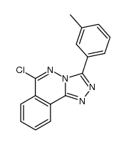 6-chloro-3-(m-tolyl)-[1,2,4]triazolo[3,4-a]phthalazine结构式