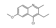 4-chloro-3-ethyl-6-methoxy-2-methyl-quinoline Structure