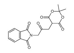 2,2-dimethyl-4,6-dioxo-5-(3-phthalimido-2-oxopropyl)-1,3-dioxane结构式