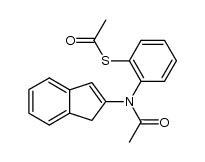 S-(2-(N-(1H-inden-2-yl)acetamido)phenyl) ethanethioate Structure