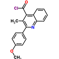 2-(4-Methoxyphenyl)-3-methyl-4-quinolinecarbonyl chloride picture