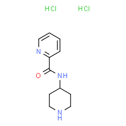 N-哌啶-4-基吡啶-2-羧酰胺二盐酸盐结构式