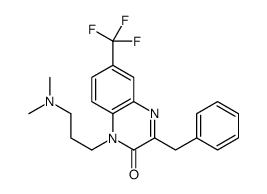 3-benzyl-1-[3-(dimethylamino)propyl]-6-(trifluoromethyl)quinoxalin-2-one Structure