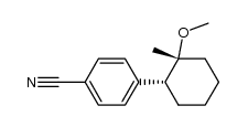 cis-2-(4-cyanophenyl)-1-methyl-1-methoxycyclohexane结构式