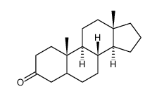 雄甾烷-3-酮结构式