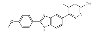 6-[2-(4-Methoxyphenyl)-1H-benzimidazol-5-yl]-5-methyl-4,5-dihydro -3(2H)-pyridazinone Structure