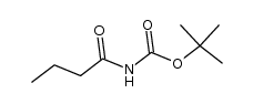 tert-butyl butyrylcarbamate Structure