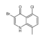 3-Bromo-5-chloro-4-hydroxy-8-methylquinoline structure