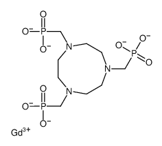 gadolinium-1,4,7-triazacyclononane-N,N',N''-tris(methylenephosphonic acid) structure