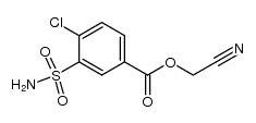 4-Chlor-3-sulfamoyl-benzoesaeure-cyanmethylester结构式