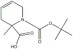 1-tert-butyl 2-methyl 3,6-dihydropyridine-1,2(2H)-dicarboxylate结构式