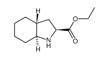 (2S,3aR,7aS)-ethyl octahydro-1H-indole-2-carboxylate Structure