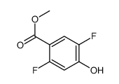 methyl 2,5-difluoro-4-hydroxybenzoate结构式