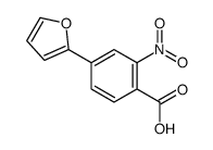 4-(furan-2-yl)-2-nitrobenzoic acid结构式