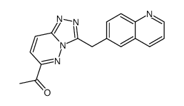 1-(3-(quinolin-6-ylmethyl)-[1,2,4]triazolo[4,3-b]pyridazin-6-yl)ethanone Structure