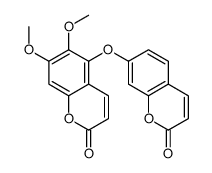 6,7-dimethoxy-5-(2-oxochromen-7-yl)oxychromen-2-one Structure