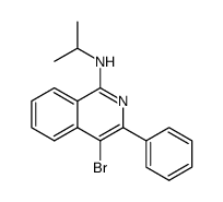 4-bromo-N-isopropyl-3-phenylisoquinolin-1-amine结构式