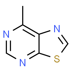 7-Methylthiazolo[5,4-d]pyrimidine结构式