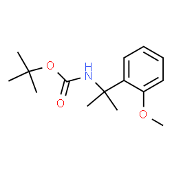 tert-Butyl N-[2-(2-methoxyphenyl)propan-2-yl]carbamate Structure