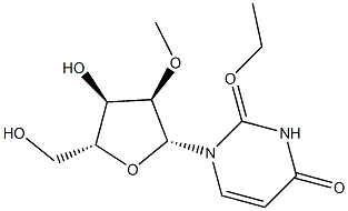 2-乙氧基-1-((2R,3R,4R,5R)-4-羟基-5-(羟甲基)-3-甲氧基四氢呋喃-2-基)嘧啶-4(1H)-酮结构式