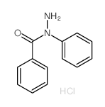 Benzoic acid,1-phenylhydrazide, hydrochloride (1:1) Structure