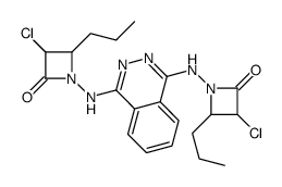 3-chloro-1-[[4-[(3-chloro-2-oxo-4-propylazetidin-1-yl)amino]phthalazin-1-yl]amino]-4-propylazetidin-2-one Structure