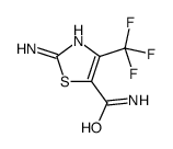 2-amino-4-(trifluoromethyl)-1,3-thiazole-5-carboxamide Structure