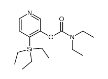 4-(triethylsilyl)pyridin-3-yl diethylcarbamate结构式