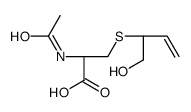 (2R)-2-acetamido-3-(1-hydroxybut-3-en-2-ylsulfanyl)propanoic acid structure