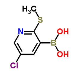 5-Chloro-2-(methylsulfanyl)pyridine-3-boronic acid picture