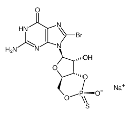 RP-8-Br-cGMPS结构式