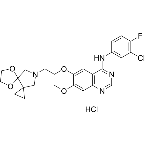 Simotinib hydrochloride Structure