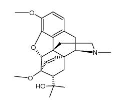 7α-(1-hydroxy-1-methylethyl)-6,7,8,14-tetrahydro-6,14-endo-ethenothebaine Structure